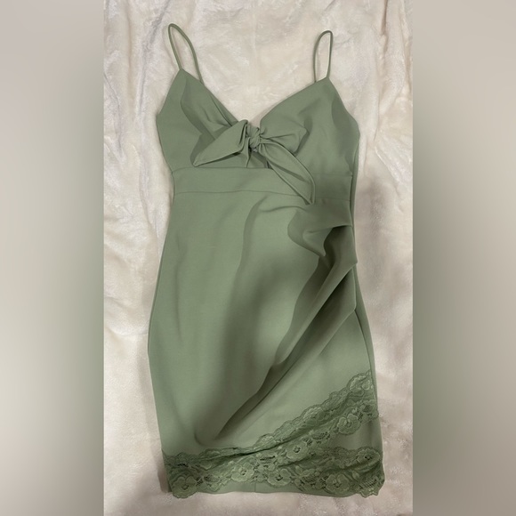 Olive green Fashionnova bodycon dress - Picture 1 of 1